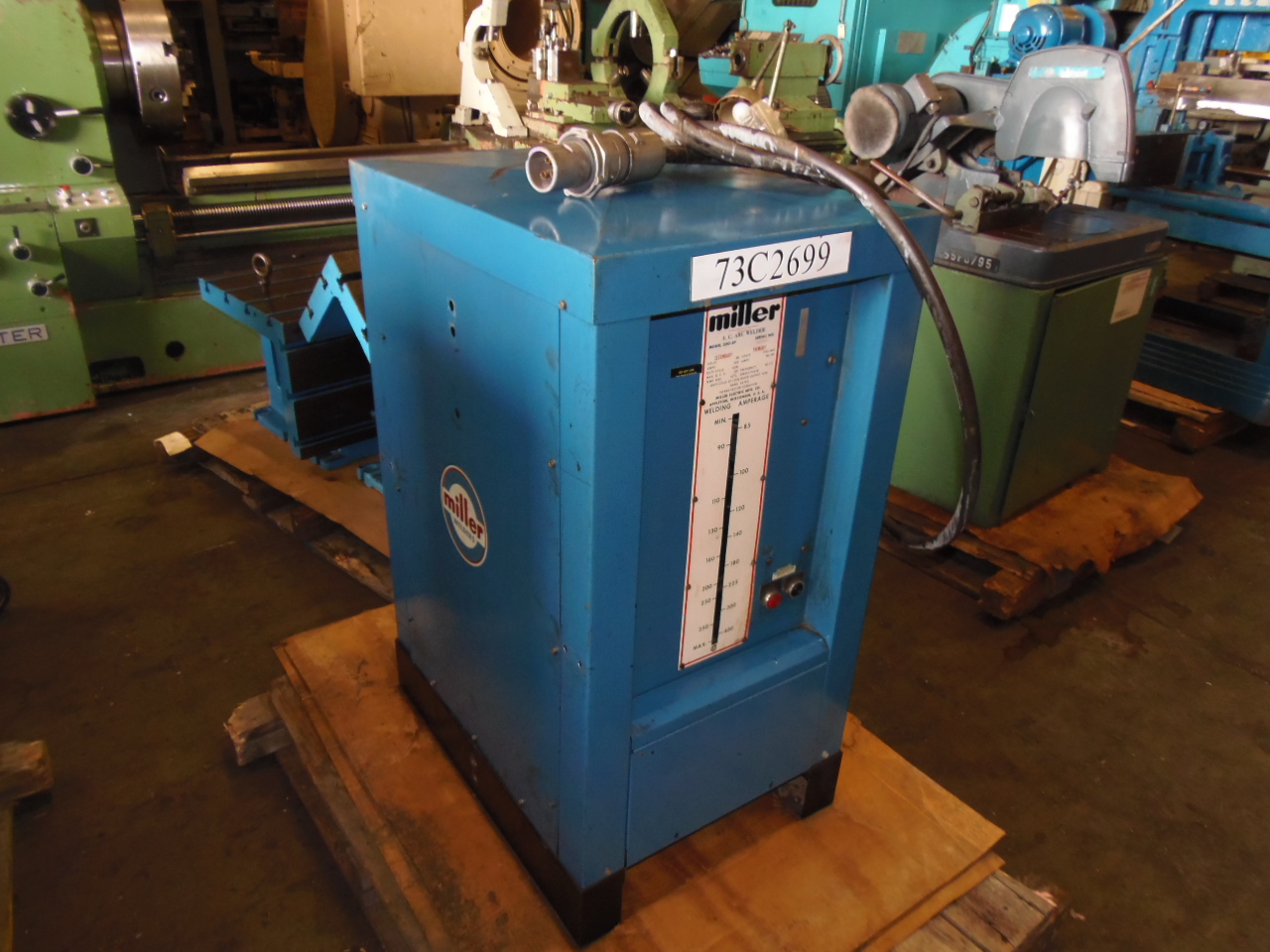 MILLER 300 AMP A.C. ARC WELDER, MODEL 300-SP