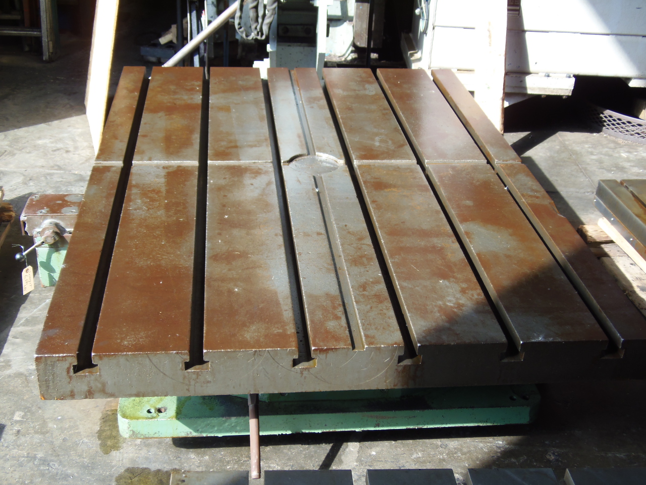 50" X 72" CINCINNATI GILBERT INDEXING ROTARY TABLE, HYDRAULIC UNIT MISSING
