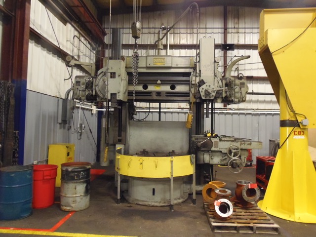 72" KING, 72" 4 JAW CHUCK, SWIVEL RAM & TURRET, SIDE HEAD, 64" UNDER RAIL, 68 RPM, RUNS GREAT