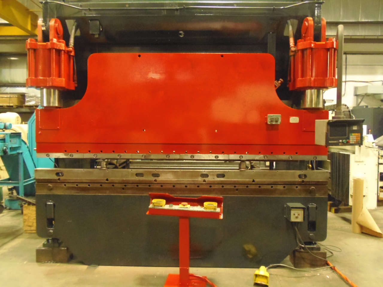 350 TON X 12'/10' CINCINNATI, CNC HYDRAULIC PRESS BRAKE, MODEL 350-CB-10, HURCO AB7 CONTROL, 1995, 54" B.G., LIGHT CURTAINS