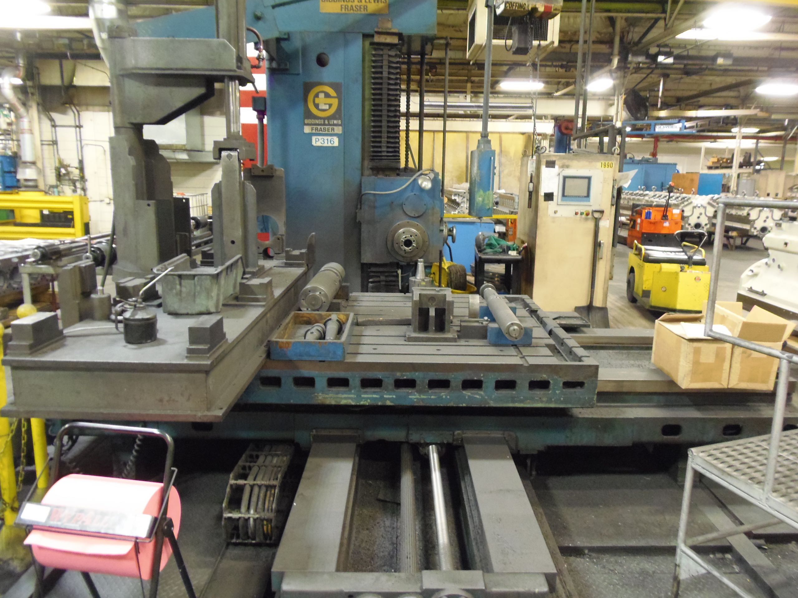 5" G&L, MODEL G130T, 60 X 96 TABLE, 1120 RPM, 1996 RETRO WITH G&L PiC900 TOUCH SCREEN CNC CONTROL, 50 TAPER, BALL SCREWS