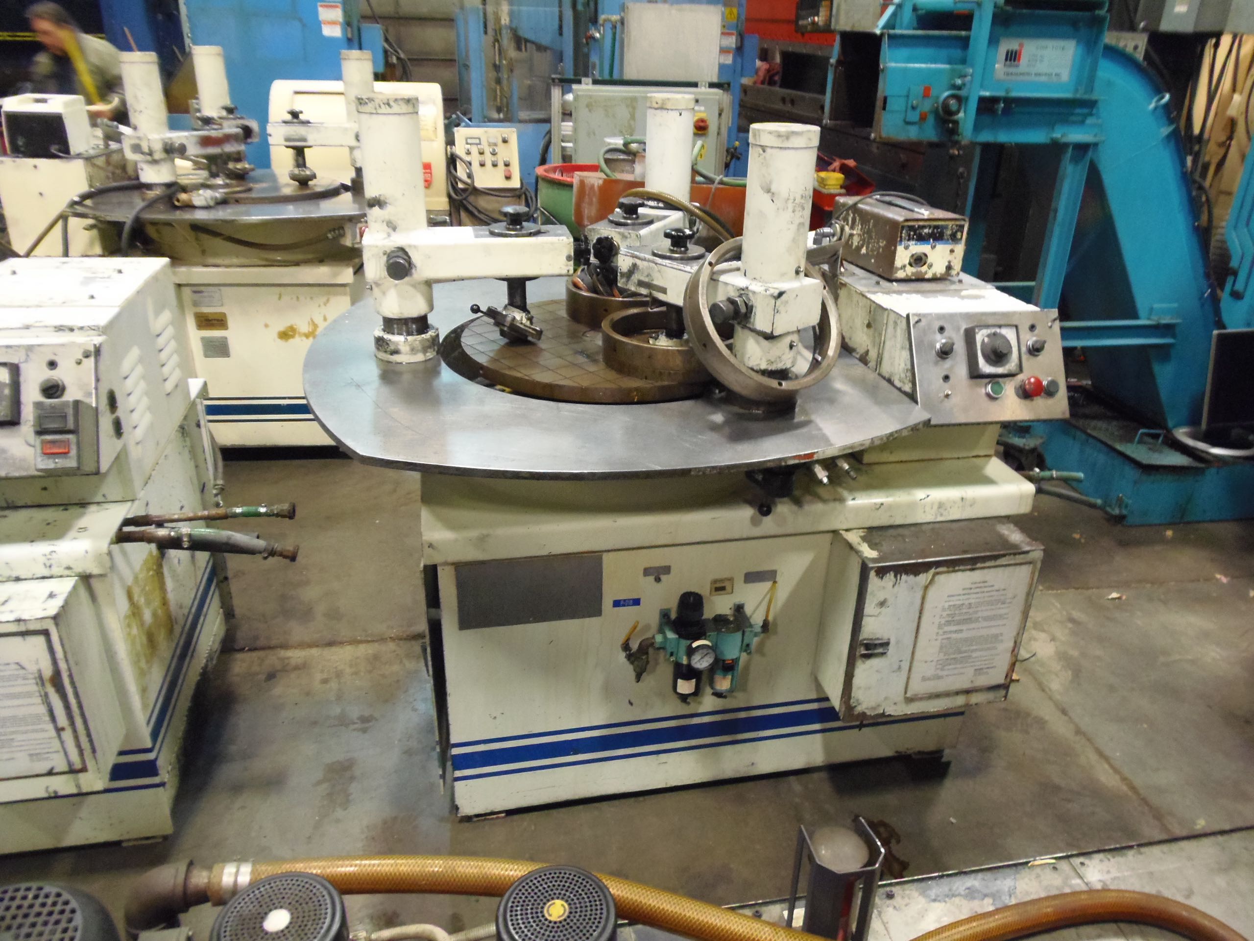 SPITFIRE GYRO-MATIC GYR-24 PNLC, 3 RINGS, PNEUMATIC PRESSURE ARMS, SEGMENTED TABLE, 1992