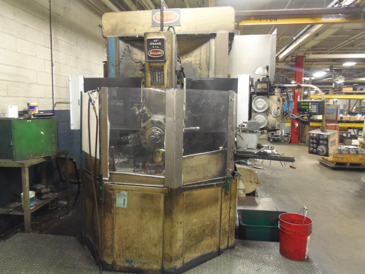 46" BULLARD, 48" 4 JAW CHUCK, 5 POSTION TURRET, 40 HP, SONY DRO, 1972