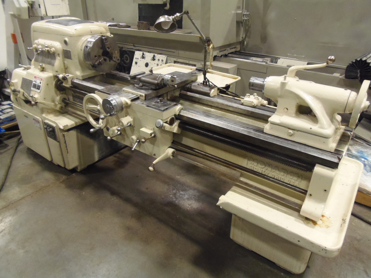 16" X 54", MONARCH MODEL 60 TOOLMAKERS,  12" 3 JAW CHUCK, INCH THREADING, TAPER, 1000 RPM