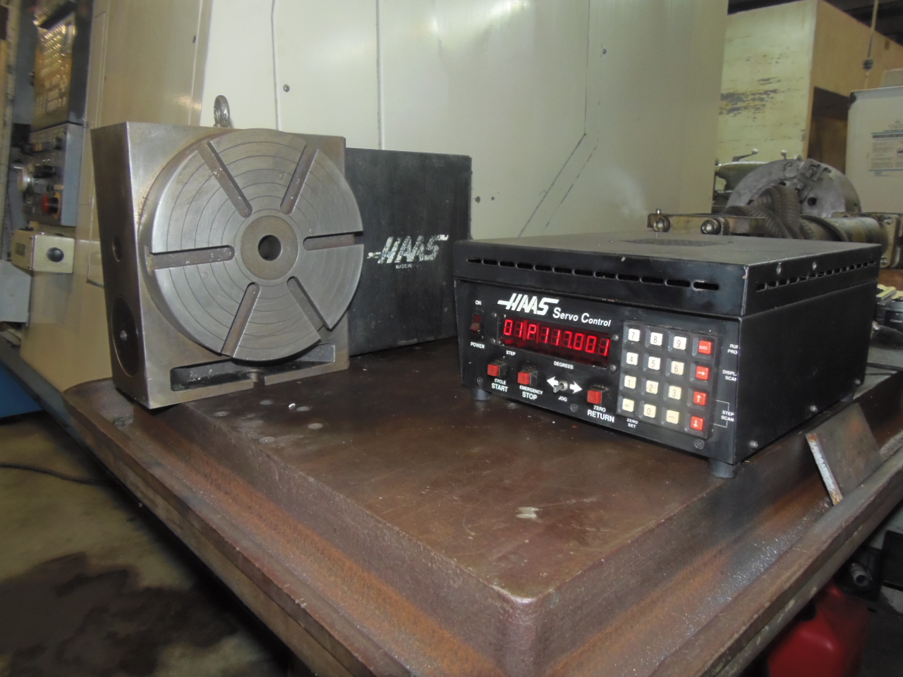 HAAS HRT-9, ROTARY INDEX TABLE, SCO-1 CONTROL
