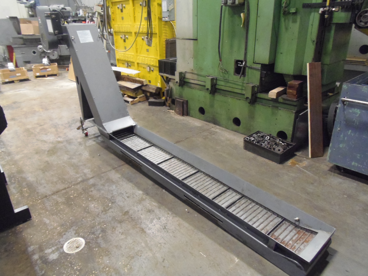 16" x 96" AMECO CHIP CONVEYOR, HS500i, 13' TOTAL LENGTH, DISCHARGE HEIGHT 48", 