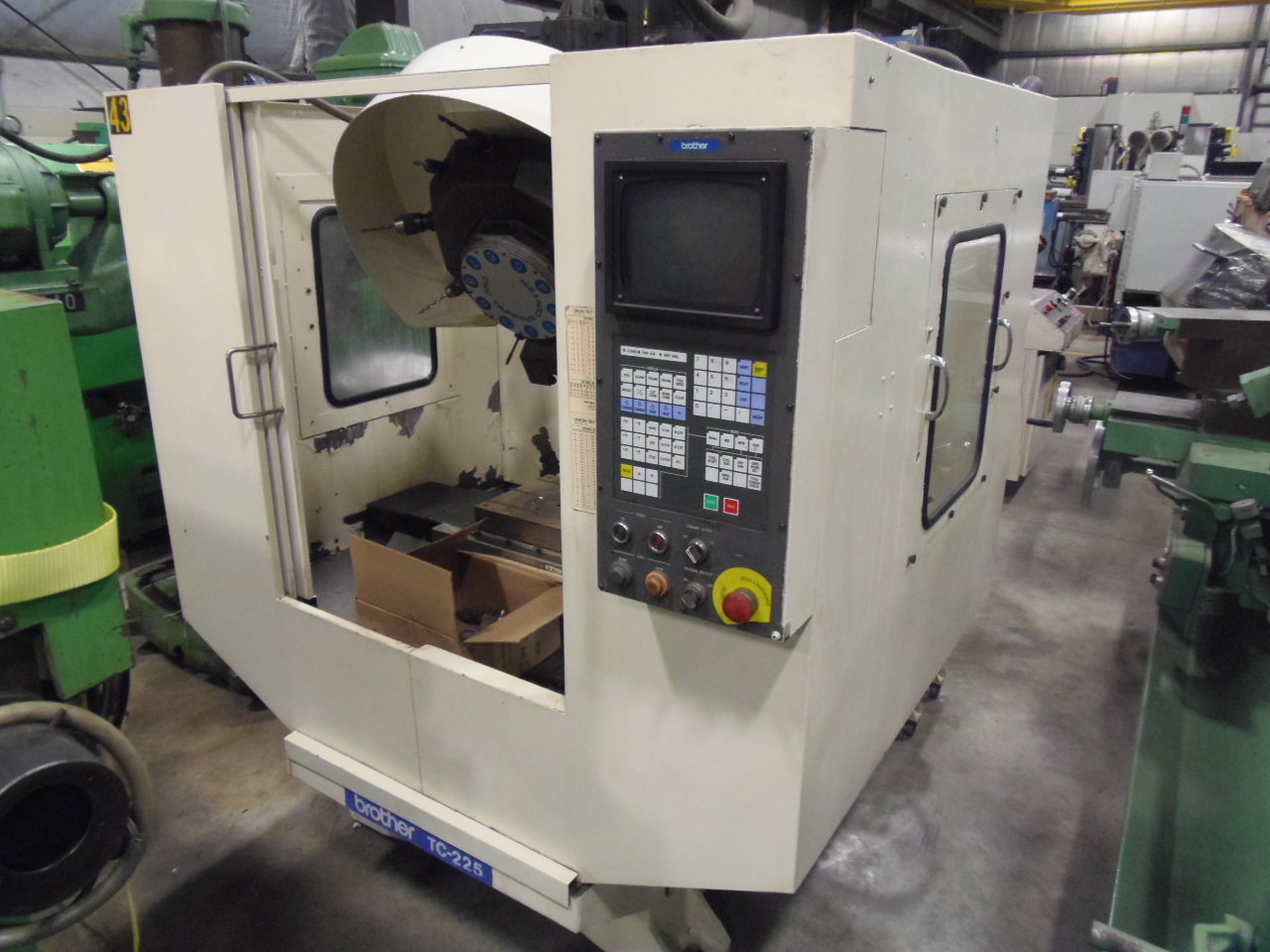 BROTHER TC-225 DRILL AND TAP MACHINE, X = 16.53" , Y = 11.81" , Z = 9.84" , 10 ATC, 12" x 24" TABLE, 6000 RPM