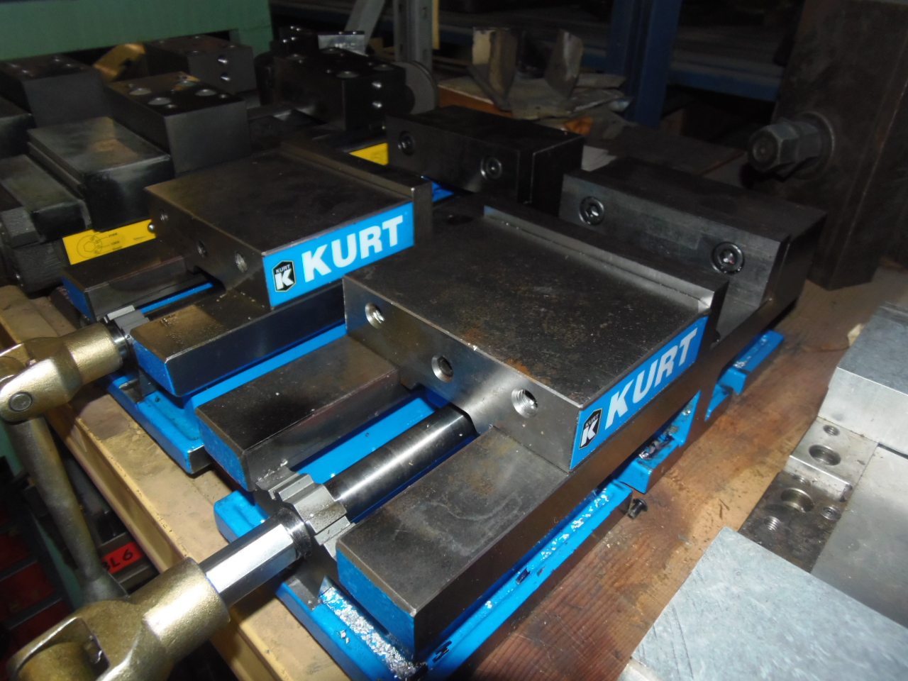 6" KURT 3600V VERSATILELOCK VISE, 15" LONG, UNUSED, TWO AVAILABLE