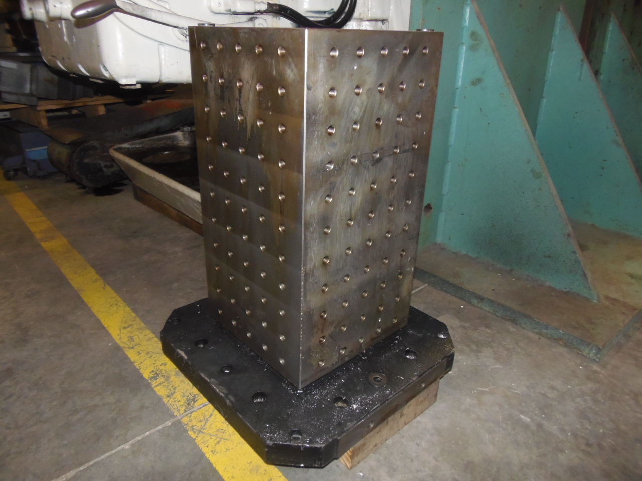 11.81" x 22.5" 4 SIDED TOMBSTONE, 19.5" x 19.5" (500 MM x 500 MM) BASE, DRILLED AND TAPPED HOLES