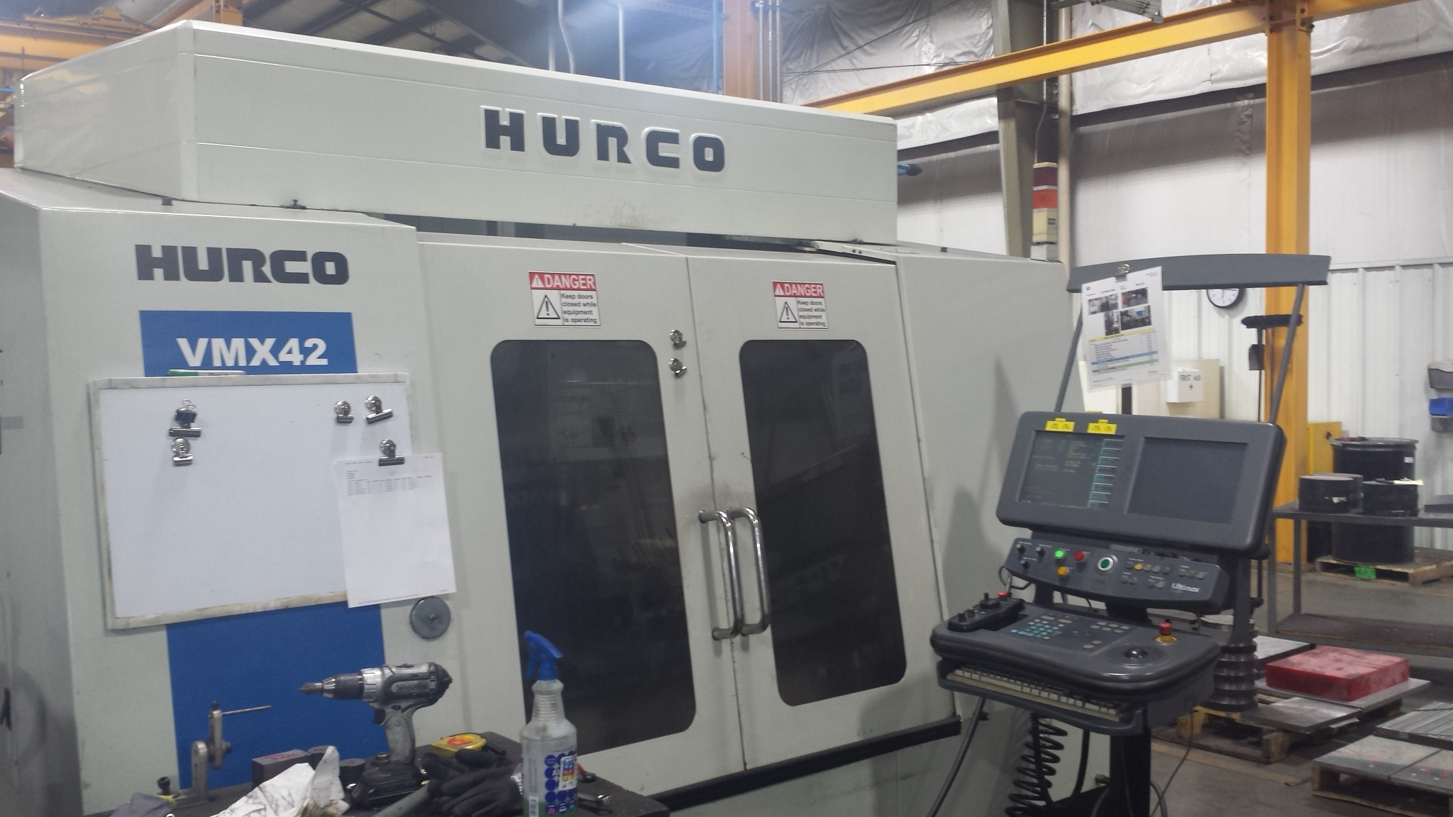 HURCO VMX42, 2006, 24 X 42 X 24 TRAVELS, 24 ATC, ULTIMAX CONTROL