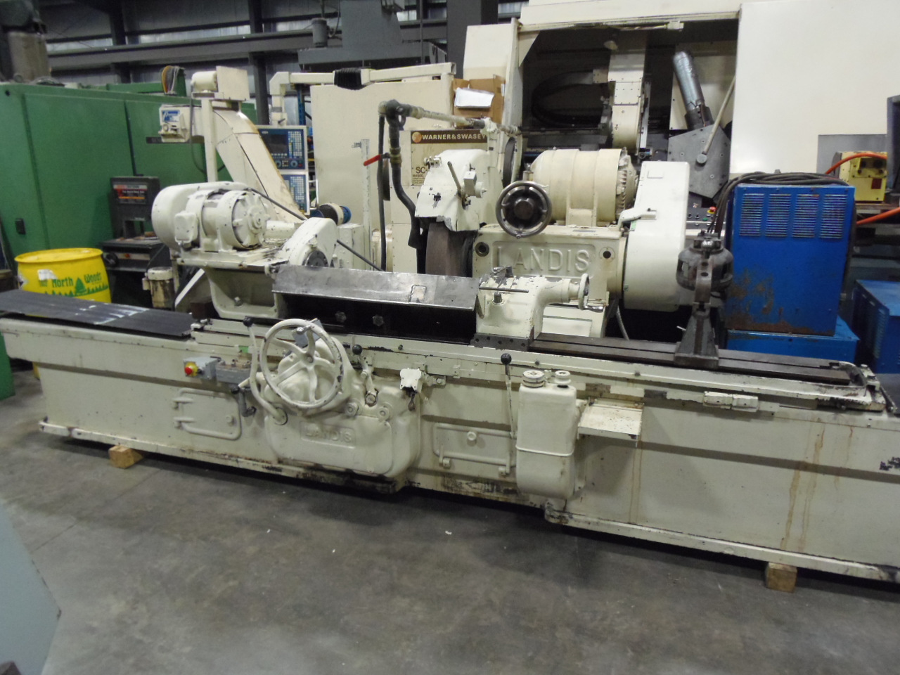 14" X 72" LANDIS CYLINDRICAL GRINDER, MODEL D, 36" X 4" WHEEL, COOLANT