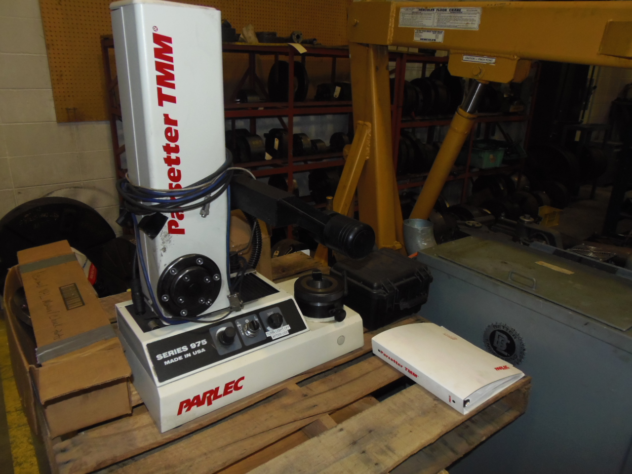 PARLEC TOOL PRESETTER, MODEL P975-50-1218X, 50 TAPER, MANUALS, NO COMPUTER, 2004