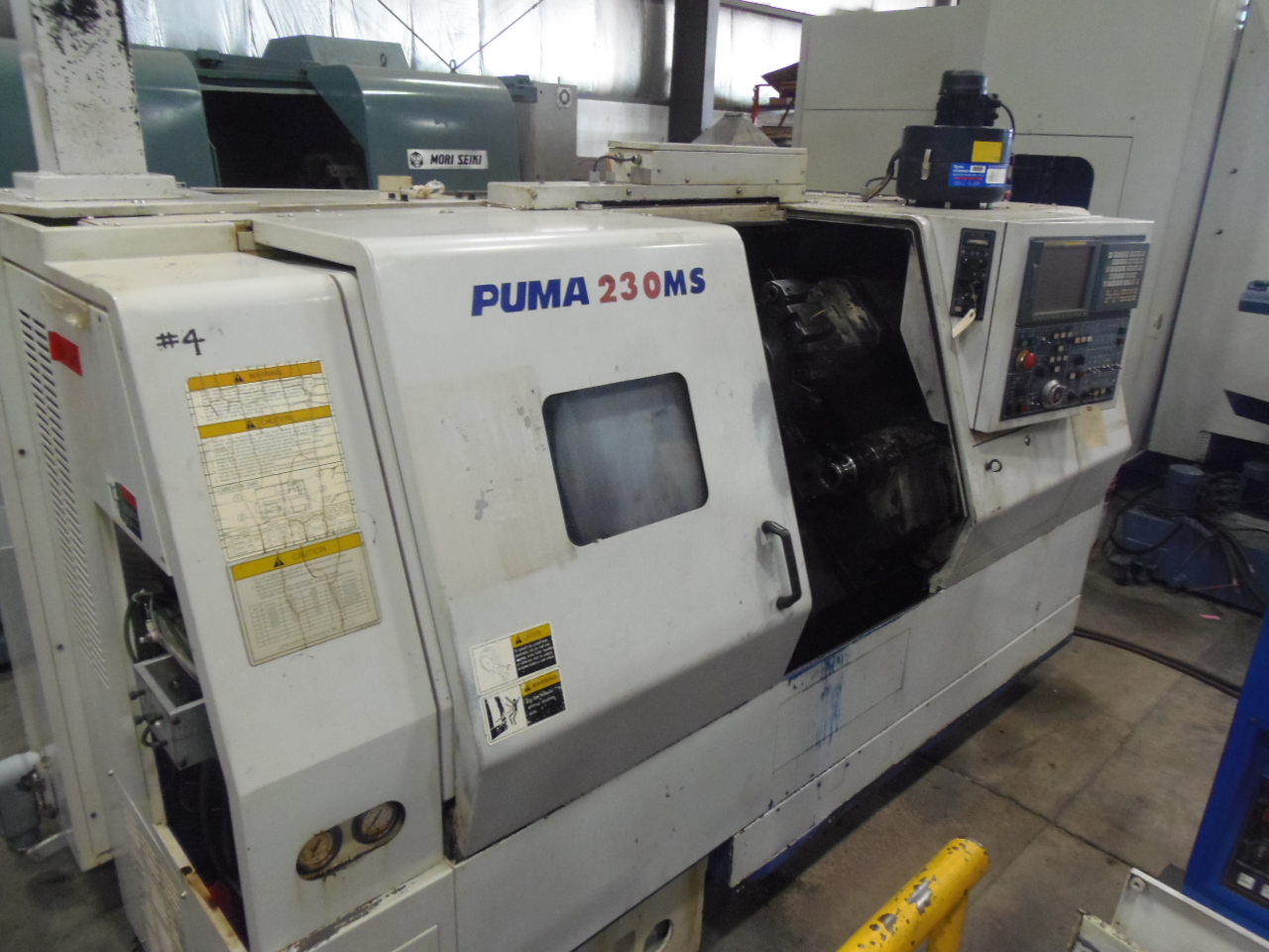 DAEWOO 230MSB, SUB, LIVE TOOLING, CHIP, FANUC 18iTB, ATS COLLET CHUCKS ON MAIN & SUB SPINDLE, 2001