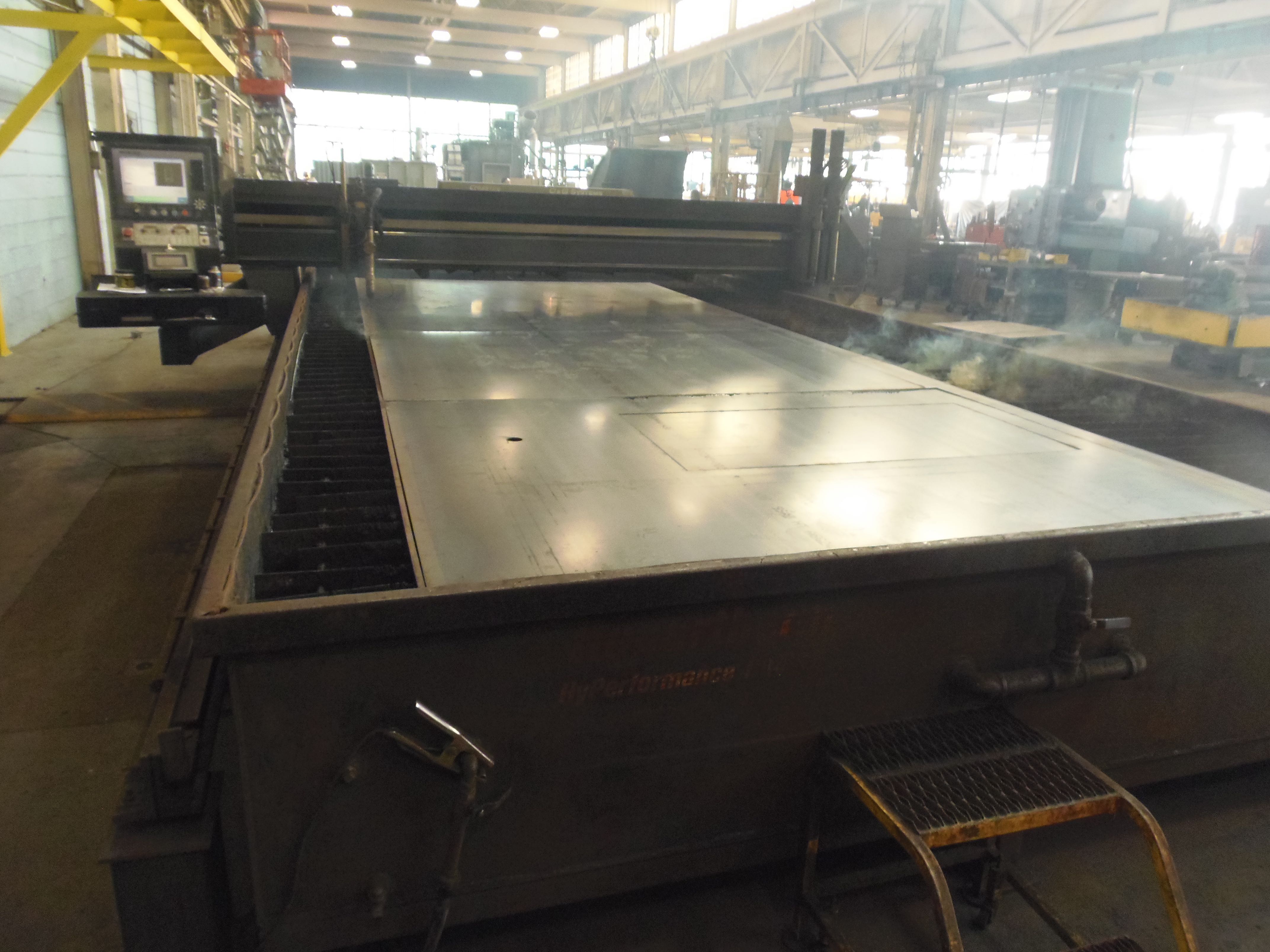 C & G CROSSFIRE, 10' X 20' CUTTING AREA, 200 AMP HYPERTHERM 4070HD HI DEF PLASMA, 2 OXY TORCHES, BURNY 10 PLUS CONTROL (2014 UPDATE), AUTO HEIGHT CONTROL, 