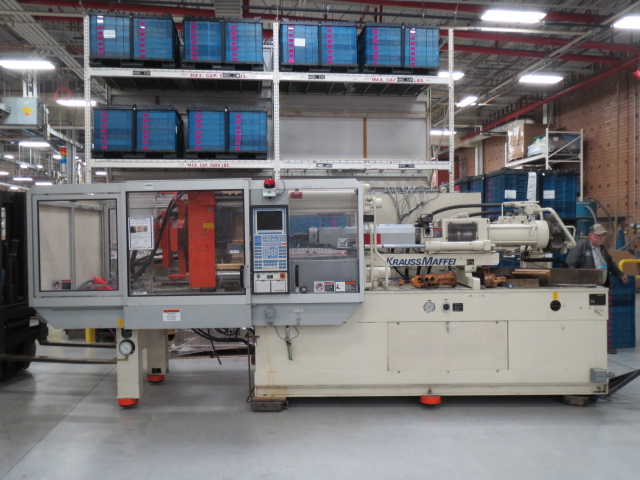 Krauss Maffei KM200-700-C2 Used Injection Molding Machine, 200 ton, Yr 2000, 12.1oz 